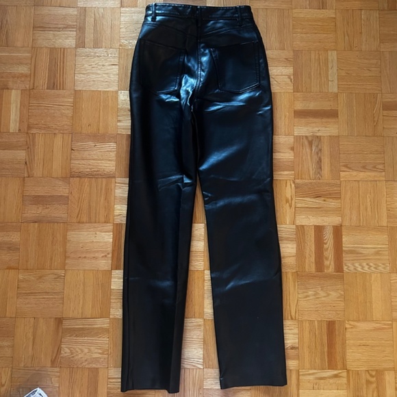 Aritzia Wilfred Black Melina Vegan Leather Pants - Picture 3 of 3